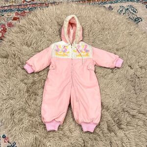 Vintage 80s kids winter suit